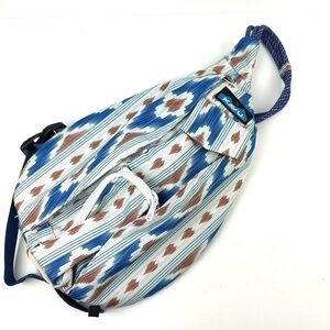 Kavu Rope Sling Bag River Ikat Canvas Shoulder Handbag Purse Travel NEW